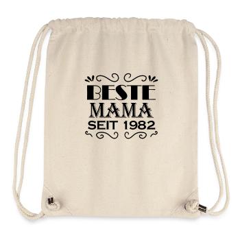 Beste Mama seit 1982 - Stanley/Stella recycelter Gym Bag - Naturweiß - Vorne