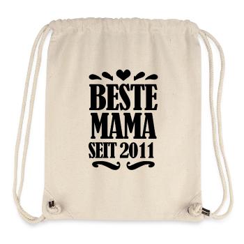 Beste Mama seit 2011 - Stanley/Stella recycelter Gym Bag - Naturweiß - Vorne