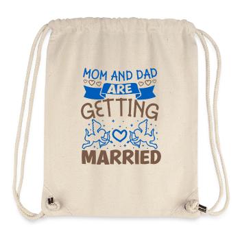 Mom and Dad will get married - Stanley/Stella Recycled Gym Bag - natural - Front