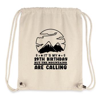 Mountain Wanderer 29th Birthday 29 years old gift - Stanley/Stella Recycled Gym Bag - natural - Front
