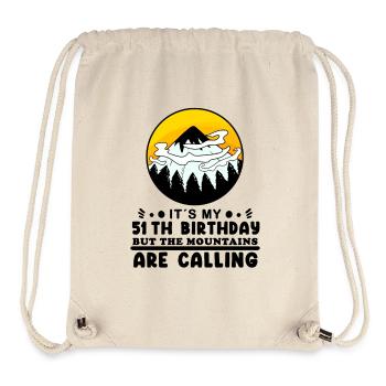 51. Geburtstag Berge Berg Gipfel - 51 Jahre alt - Stanley/Stella recycelter Gym Bag - Naturweiß - Vorne