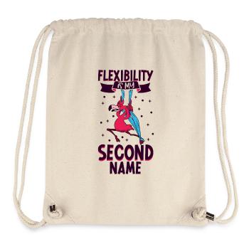 Flamingo chez Aerial Silks - Sac à cordon recyclé Stanley/Stella - blanc naturel - Devant