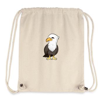 Kawaii Pygargue à queue blanche - Sac à cordon recyclé Stanley/Stella - blanc naturel - Devant