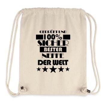 Neffe SpruchGeschenk - Stanley/Stella recycelter Gym Bag - Naturweiß - Vorne