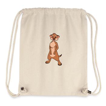Kawaii Erdmännchen - Stanley/Stella recycelter Gym Bag - Naturweiß - Vorne