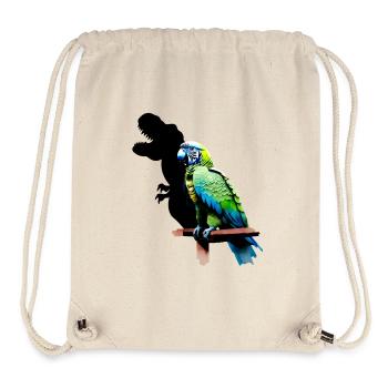 T-Rex Parrot Yellow Blue Macaw Macaw - Stanley/Stella Recycled Gym Bag - natural - Front