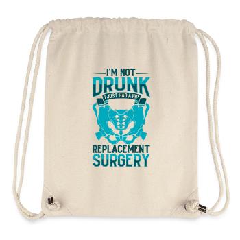 Ich bin nicht betrunken - Hüft OP - Stanley/Stella recycelter Gym Bag - Naturweiß - Vorne