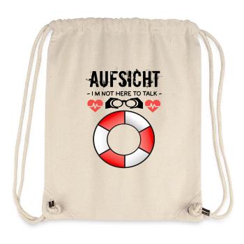 Aufsicht - Badeaufsicht - Stanley/Stella recycelter Gym Bag - Naturweiß - Vorne