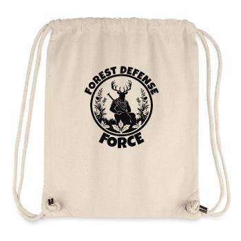Hirschbulle Mitglied des Wald und Dschungel Schutz - Stanley/Stella recycelter Gym Bag - Naturweiß - Vorne