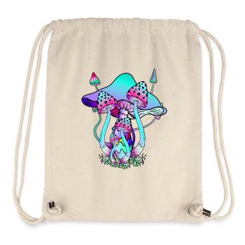 Pilze Neonfarben Pilzkunst - Stanley/Stella recycelter Gym Bag - Naturweiß - Vorne