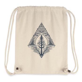 Pagan Tree Fir Teutonic Symbol Triskele Occult - Stanley/Stella Recycled Gym Bag - natural - Front