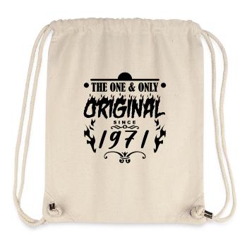1971 - Baujahr 1971 - Jahrgang 1971 - Stanley/Stella recycelter Gym Bag - Naturweiß - Vorne