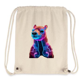 Neon Lorder with hoodie appearance - Stanley/Stella Recycled Gym Bag - natural - Front