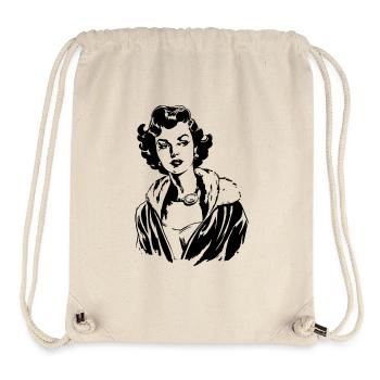 A classic woman from the 1950s - Stanley/Stella Recycled Gym Bag - natural - Front