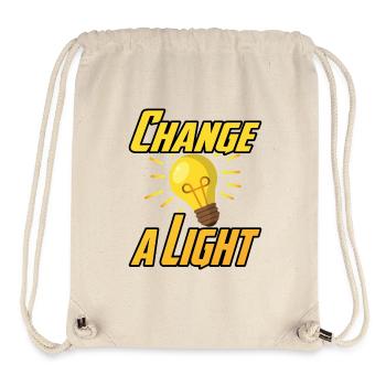 Change a Light - Stanley/Stella recycelter Gym Bag - Naturweiß - Vorne