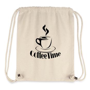 Coffee Time - Stanley/Stella recycelter Gym Bag - Naturweiß - Vorne