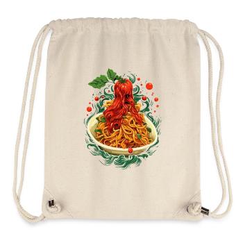 leckere Tomaten Spaghetti - Stanley/Stella recycelter Gym Bag - Naturweiß - Vorne