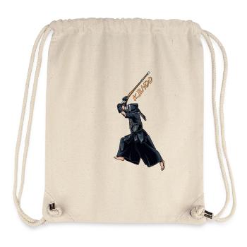 Kendo Fighter with Shinai - Kendo - Stanley/Stella Recycled Gym Bag - natural - Front
