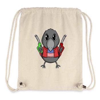 Tankwart Krähe Tankstelle - Stanley/Stella recycelter Gym Bag - Naturweiß - Vorne