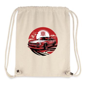 Japanese style car, JDM, red - Stanley/Stella Recycled Gym Bag - natural - Front
