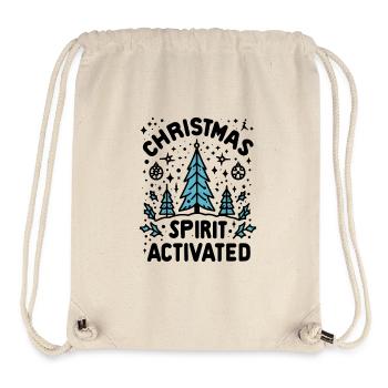 Christmas Spirit Activated - Stanley/Stella Recycled Gym Bag - natural - Front