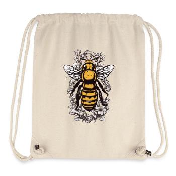 Esthétique Abeilles Fleurs Apiculteur Amateur de miel - Sac à cordon recyclé Stanley/Stella - blanc naturel - Devant