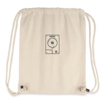 HDD hard drive retro storage module - Stanley/Stella Recycled Gym Bag - natural - Front