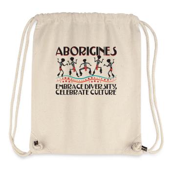 Aboriginal Embrace Diversity - Stanley/Stella Recycled Gym Bag - natural - Front