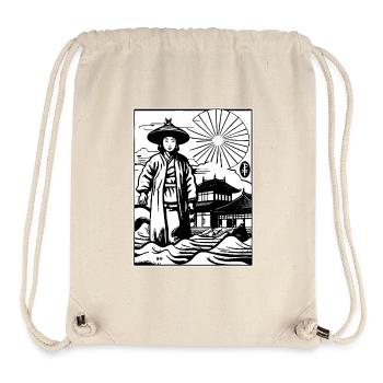 Asian Japanese Edo Times Farmer Ronin - Stanley/Stella Recycled Gym Bag - natural - Front