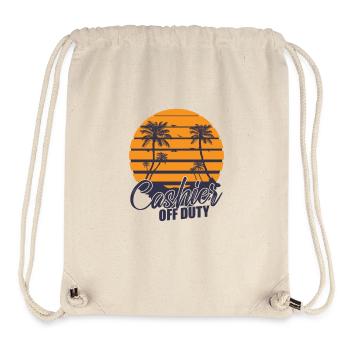 Cashier off duty vendor supermarket - Stanley/Stella Recycled Gym Bag - natural - Front