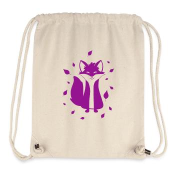 Fuchs - Tier Zoo Tierfreund Naturschutz - Stanley/Stella recycelter Gym Bag - Naturweiß - Vorne