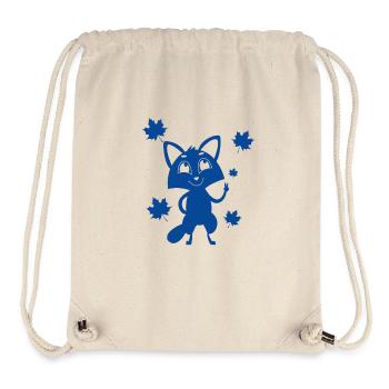 Fuchs - Tier Zoo Tierfreund Naturschutz - Stanley/Stella recycelter Gym Bag - Naturweiß - Vorne