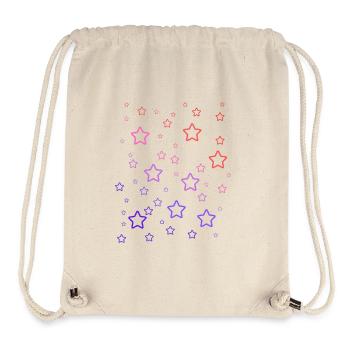 Regenbogen-Sterne - Stanley/Stella recycelter Gym Bag - Naturweiß - Vorne