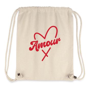 Amour - Stanley/Stella recycelter Gym Bag - Naturweiß - Vorne