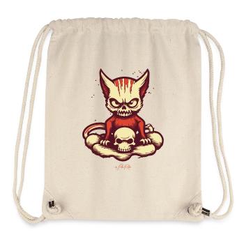 Scary cat - Stanley/Stella Recycled Gym Bag - natural - Front