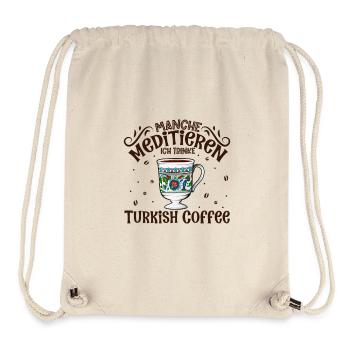 Meditieren und Turkish Coffee - Stanley/Stella recycelter Gym Bag - Naturweiß - Vorne