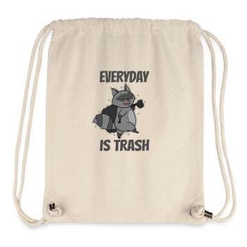 Everyday is Trash Waschbär Allesfresser - Stanley/Stella recycelter Gym Bag - Naturweiß - Vorne