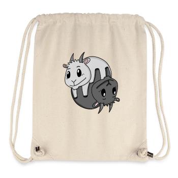 Yin Yang Zeichen Ziege - Stanley/Stella recycelter Gym Bag - Naturweiß - Vorne