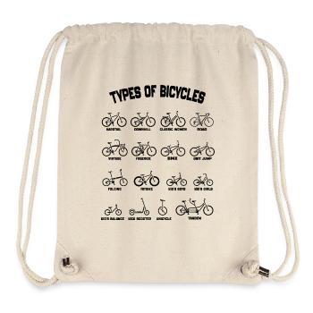 Arten von Fahrrädern - Arten von Fahrrädern - Stanley/Stella recycelter Gym Bag - Naturweiß - Vorne