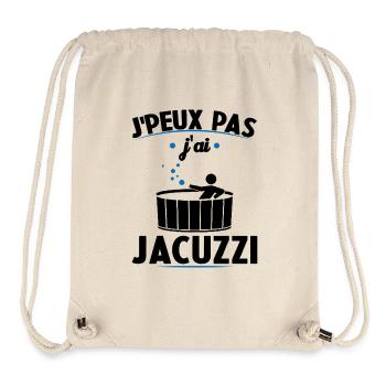 Je Peux Pas J ai Jacuzzi - Sac à cordon recyclé Stanley/Stella - blanc naturel - Devant