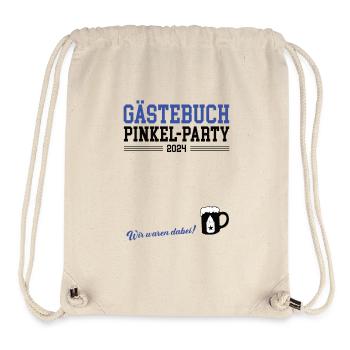 Gästebuch Babyparty Pinkelparty Babypinkel 2024 - Stanley/Stella recycelter Gym Bag - Naturweiß - Vorne