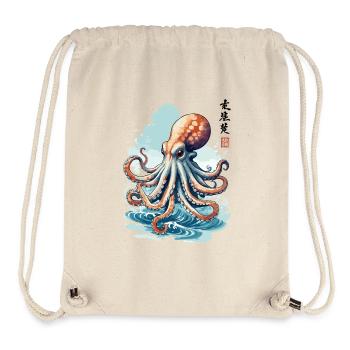 Octopus Japan Aesthetic Sea Fisherman Art - Stanley/Stella Recycled Gym Bag - natural - Front