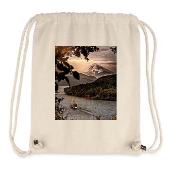Lake Ashi, Hakone, Japan - Stanley/Stella Recycled Gym Bag - natural - Front
