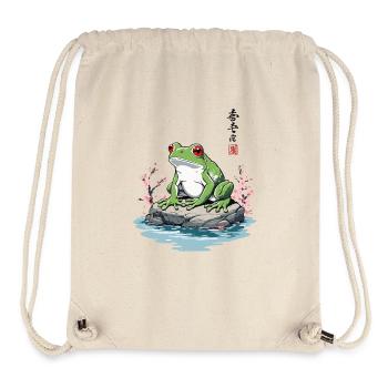 Japanese Frog Ukiyo-E Vintage Artwork - Stanley/Stella Recycled Gym Bag - natural - Front