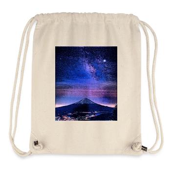 Berg Fuji bei Nacht, Japan - Stanley/Stella recycelter Gym Bag - Naturweiß - Vorne
