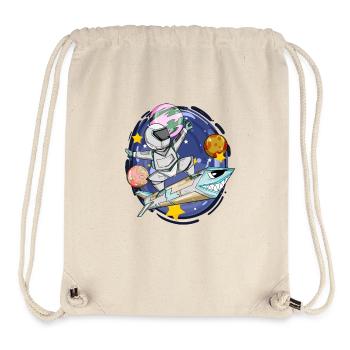 Astronaut in Space - Astronaut Motif for Kids - Stanley/Stella Recycled Gym Bag - natural - Front