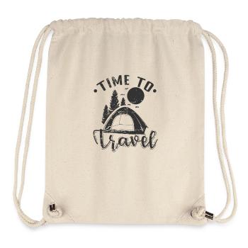 Time to Travel Camping Vacation Freedom - Stanley/Stella Recycled Gym Bag - natural - Front