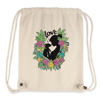 Liebe - Stanley/Stella recycelter Gym Bag - Naturweiß - Vorne