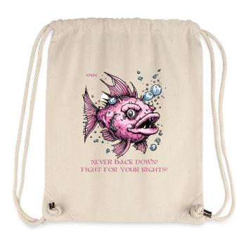 Fight for Your Rights: Freedom Fighter Fish - Stanley/Stella Recycled Gym Bag - natural - Front