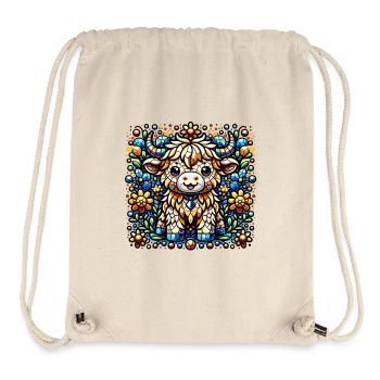 Mosaic Highland Calf - Stanley/Stella Recycled Gym Bag - natural - Front